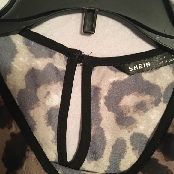 Black and leapord print blouse - Picture 5 of 7